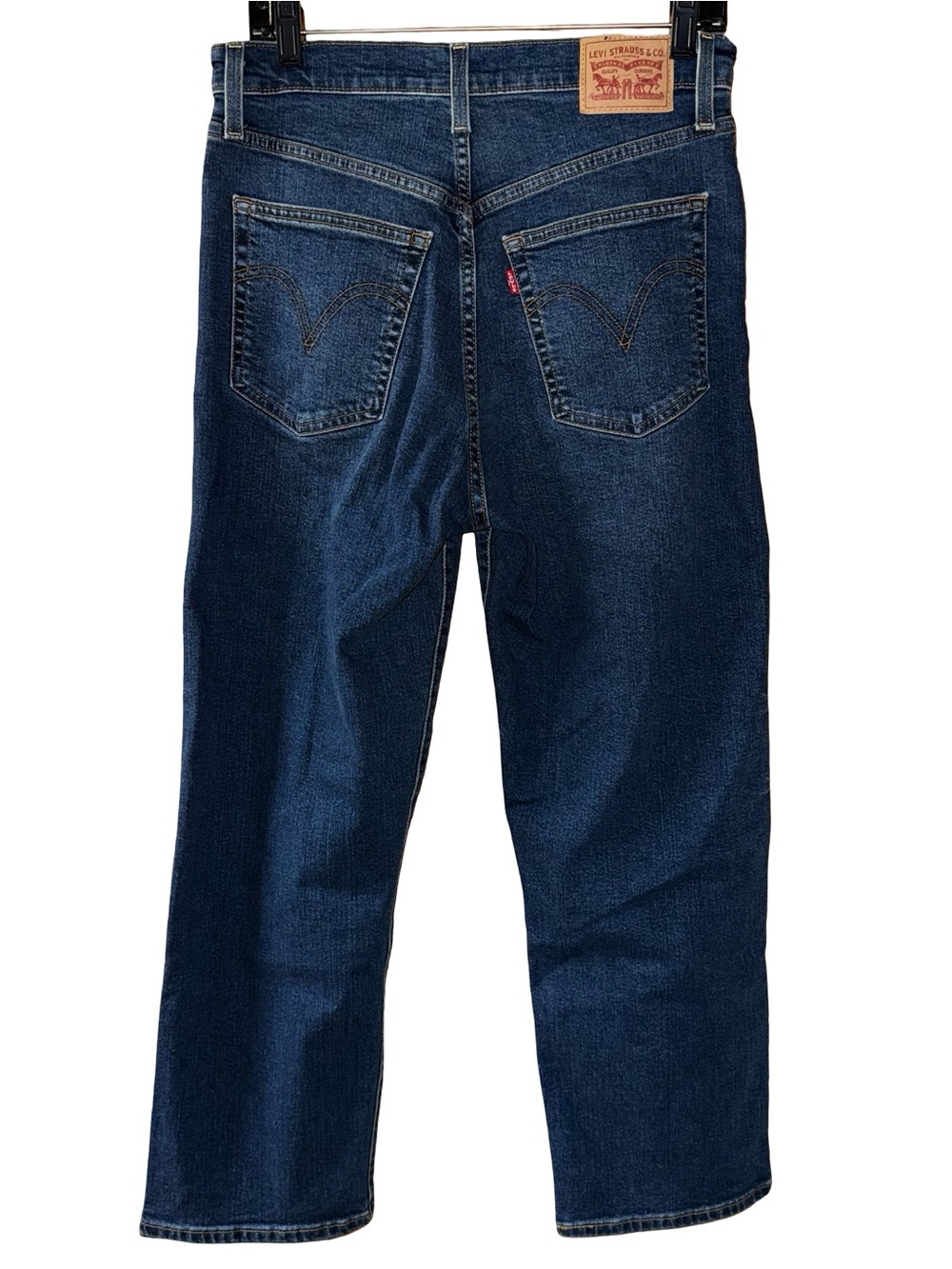 Levi’s Ribcage Straight Ankle Jeans women’s sz 30 x 27 button fly Red Tab - Picture 6 of 11